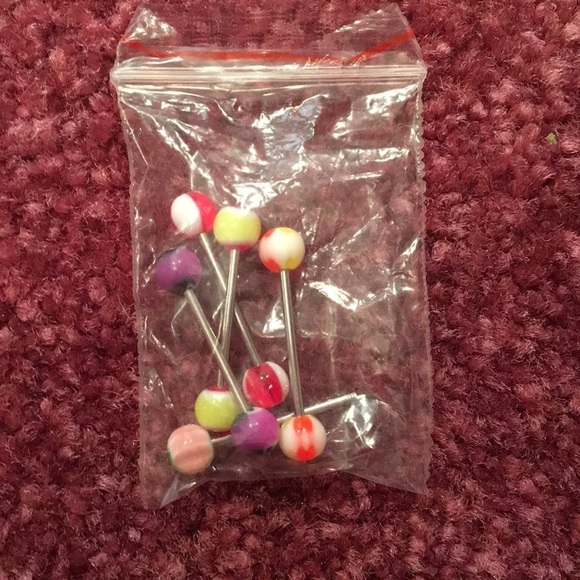 New without tags tongue rings - Picture 1 of 3